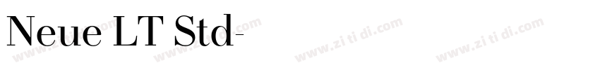 Neue LT Std字体转换